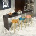 Carneil Lotus 1 Adet 75 Cm Cafe,bar,mutfak Taburesi Sandalyesi Gold-gri (İstediğiniz Renk Döşeme yap